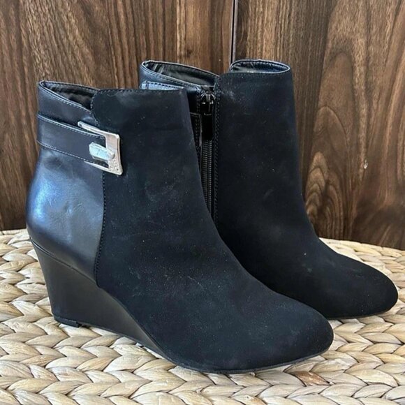 IMPO Vendi Women Black Wedge Boots US 8 - Picture 1 of 6